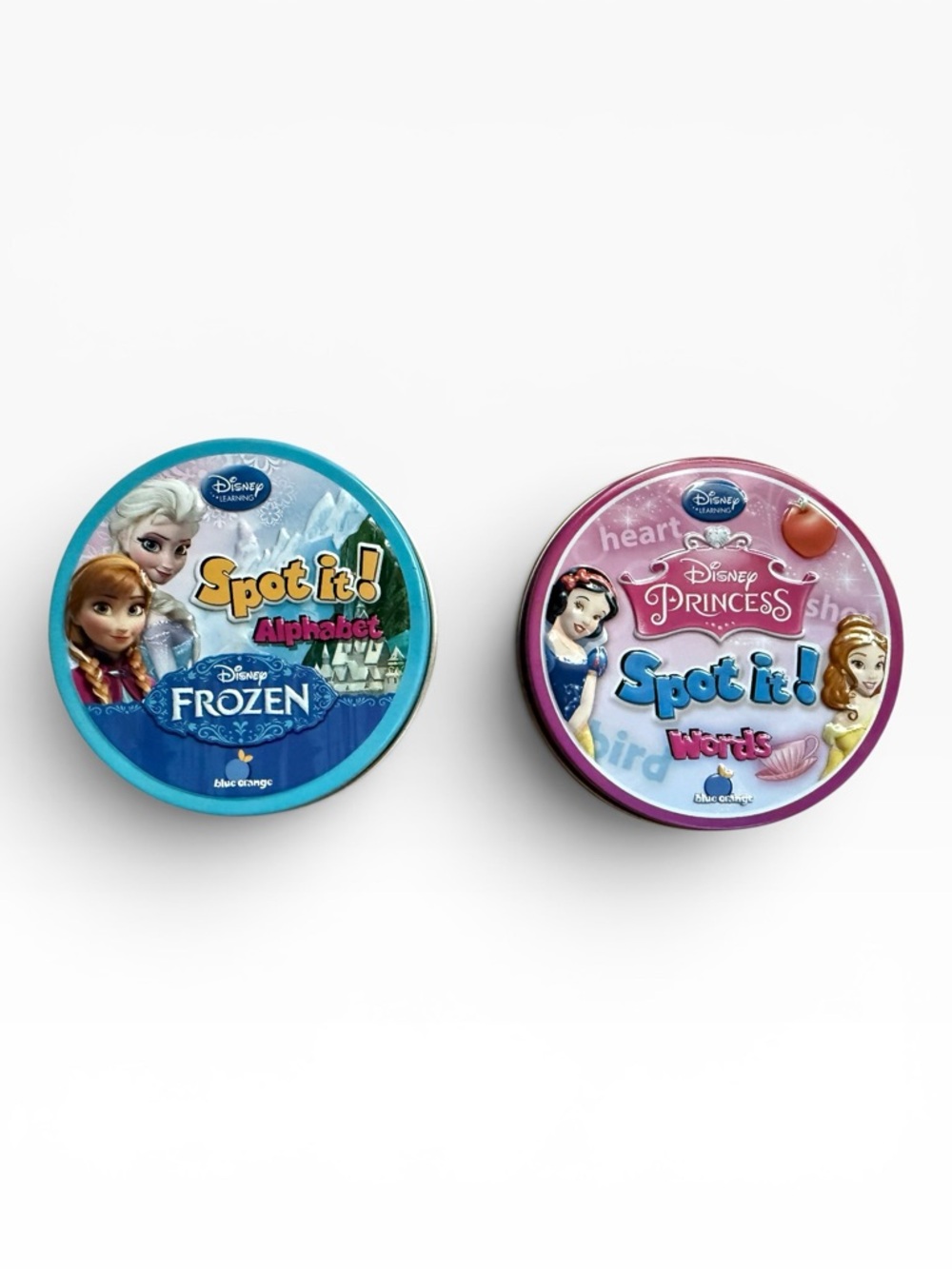 Spot It! Disney Princess Words Edition & Disney Frozen Alphabet Edition